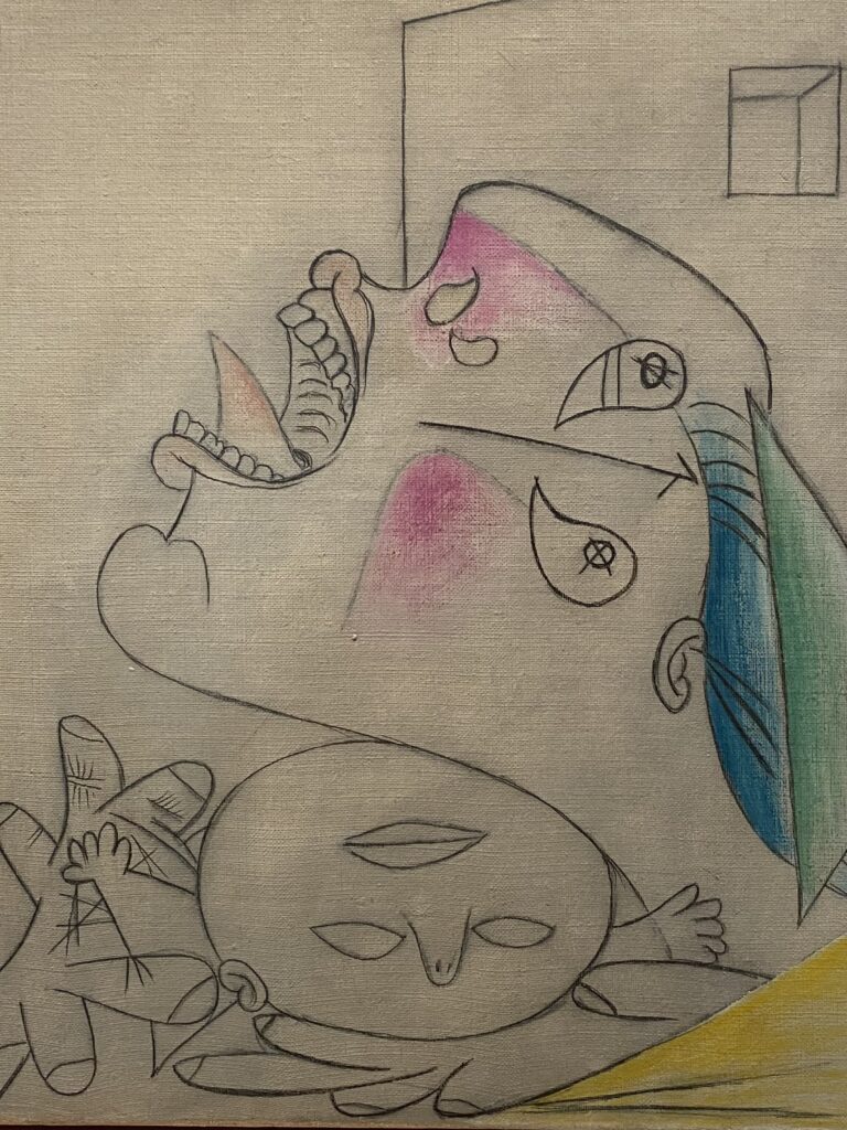 ハンカチを持つ泣く女の頭（Weeping Woman's Head with Handkerchief）