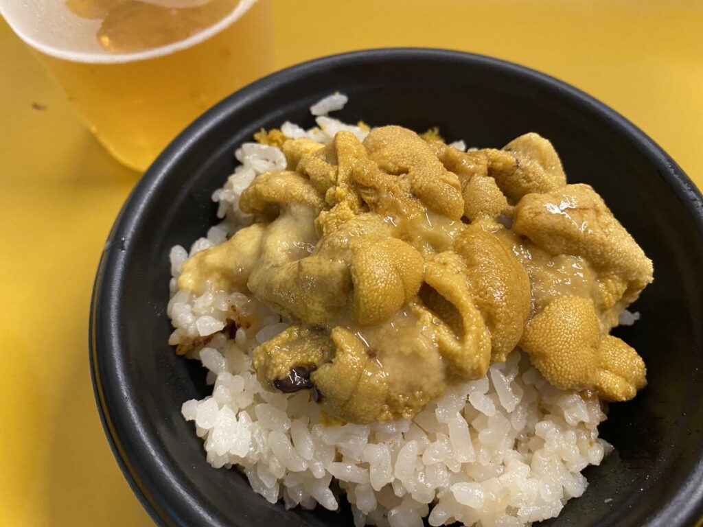 さっぽろオータムフェストで食べたウニ