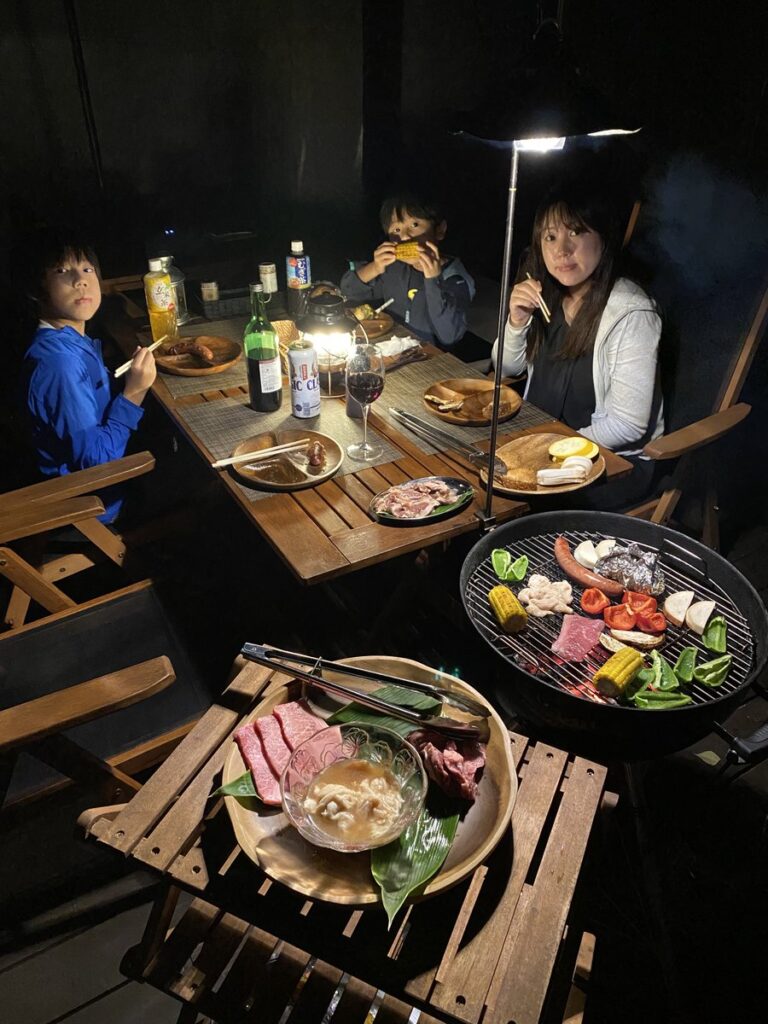 NORTH GLAMPERのBBQディナー