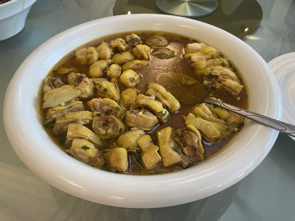 聞道園での円卓中華料理