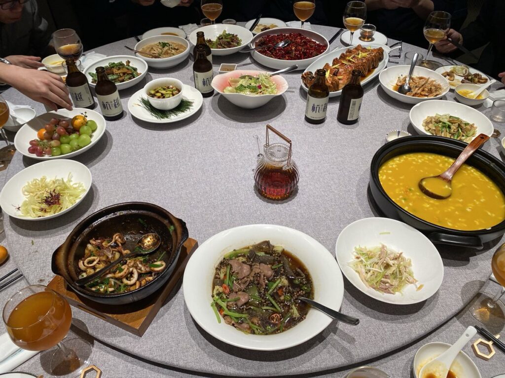 杭越小鲜の杭州料理と杭越ビール