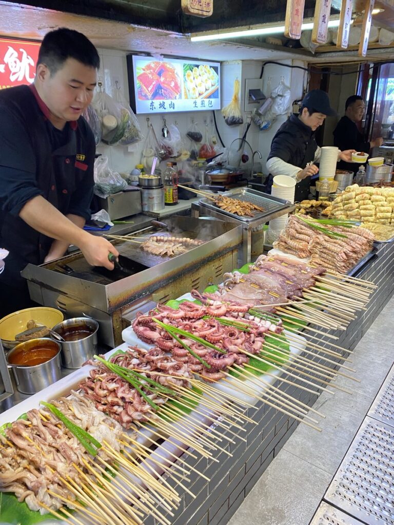 河坊街で食べた75元ほどのランチ