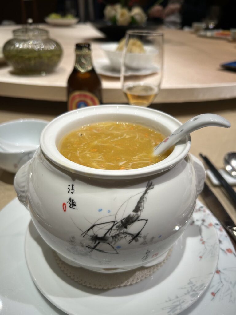 杭州西湖国賓館の蟹スープ